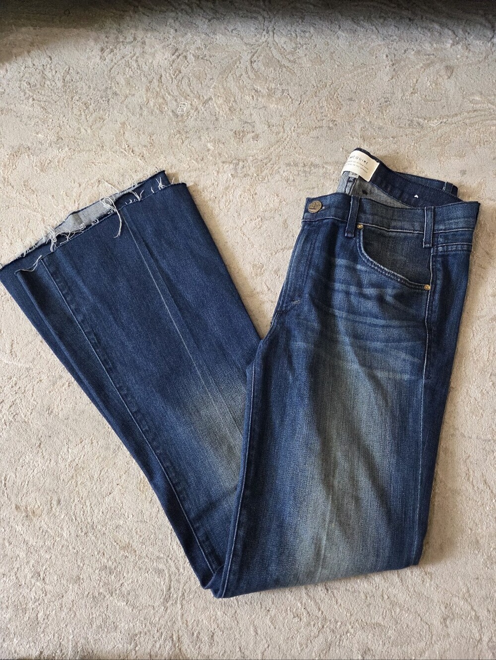 Mcguire Dark Blue Straight-Leg Jeans